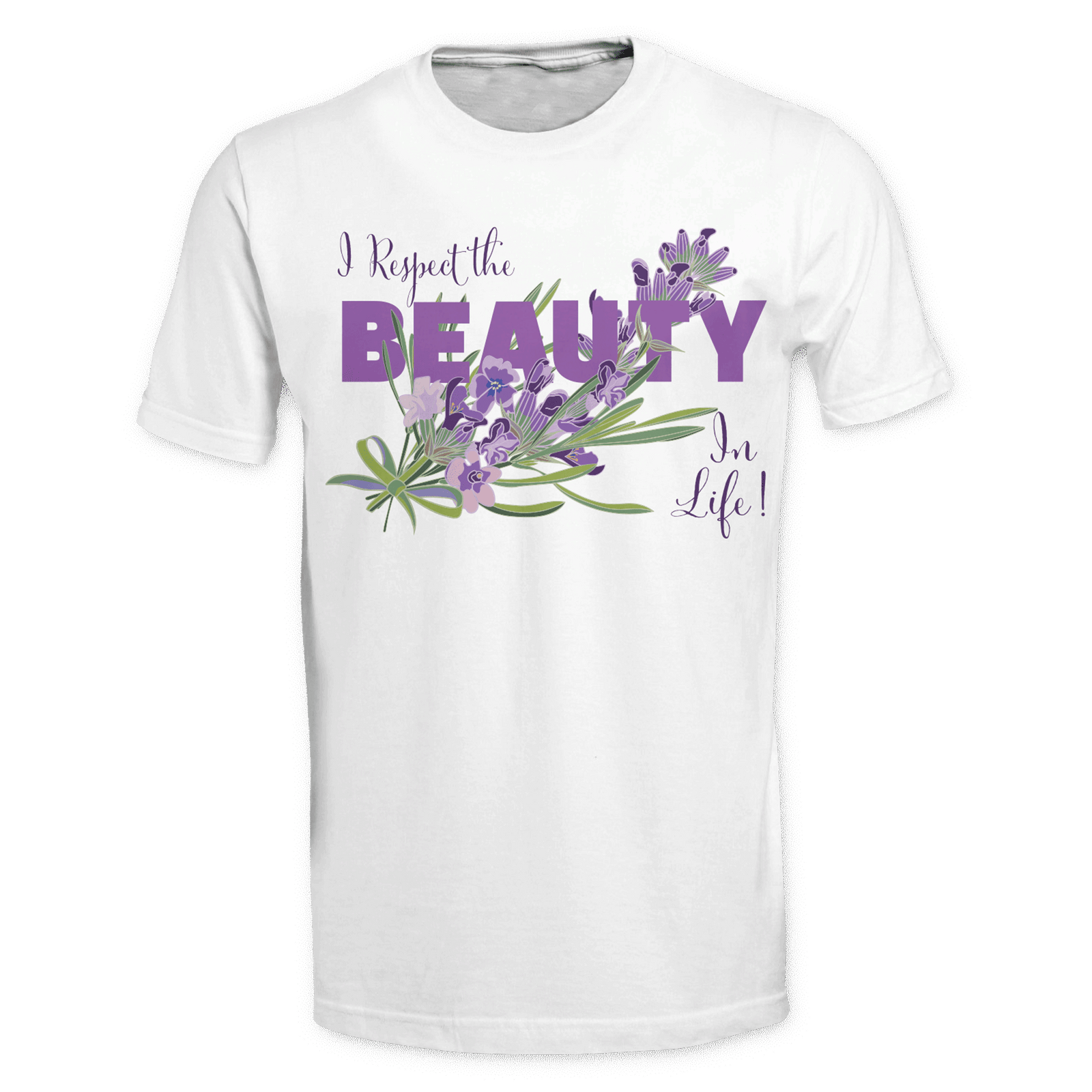 Lavender Respect the Beauty Tee