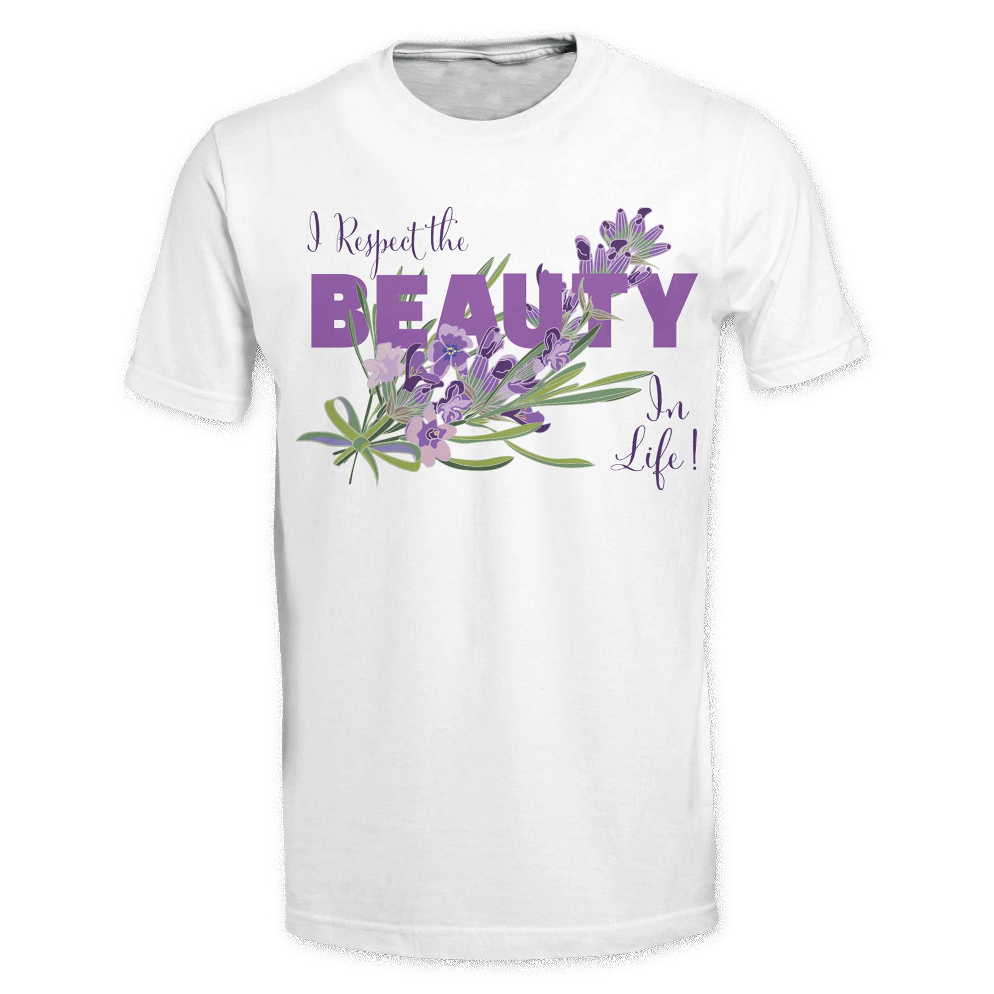 Lavender Respect the Beauty Tee