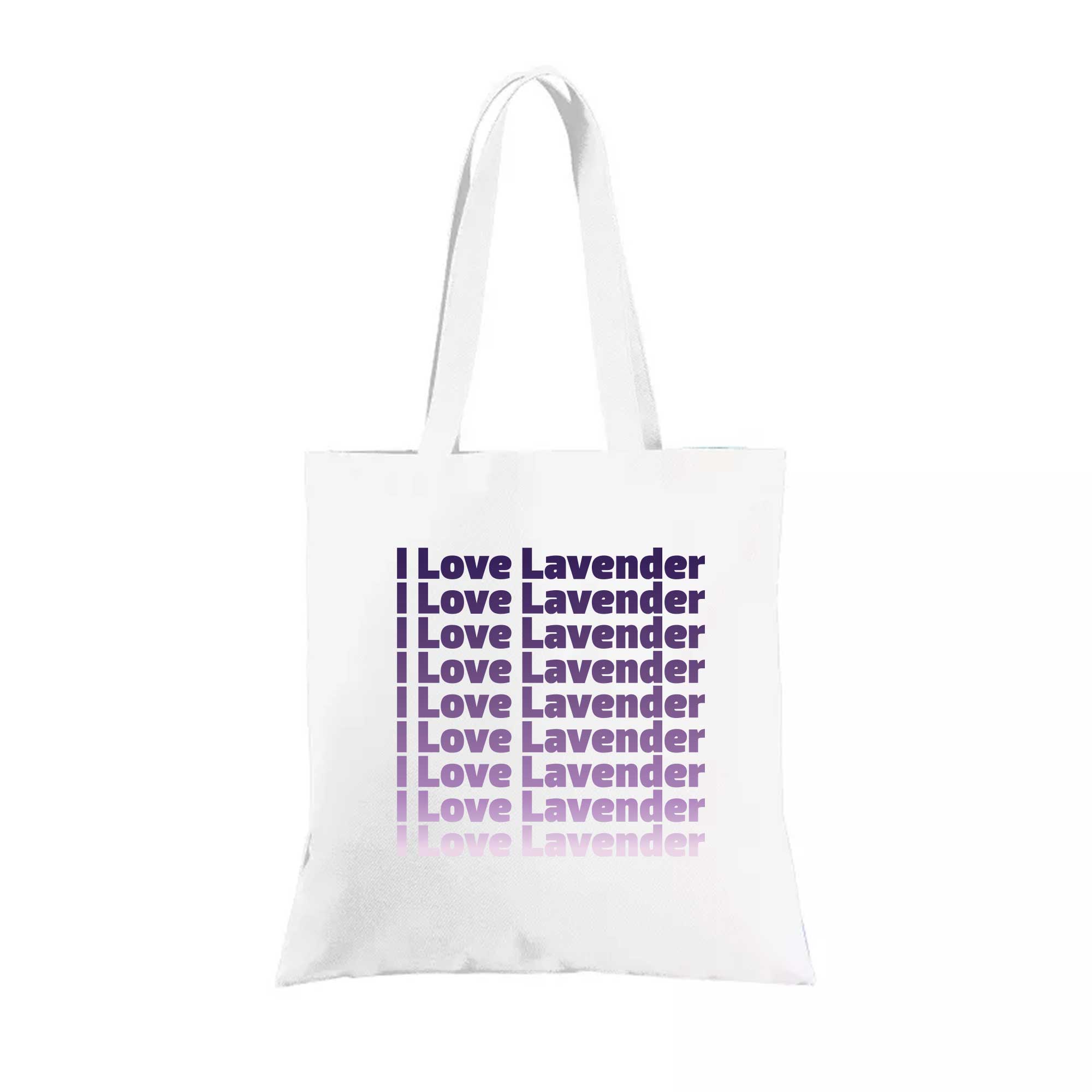 Aromatic I Love Lavender Tote - Charming, Eco-Friendly & Scented Canvas Bag for Lavender Lovers Everywhere