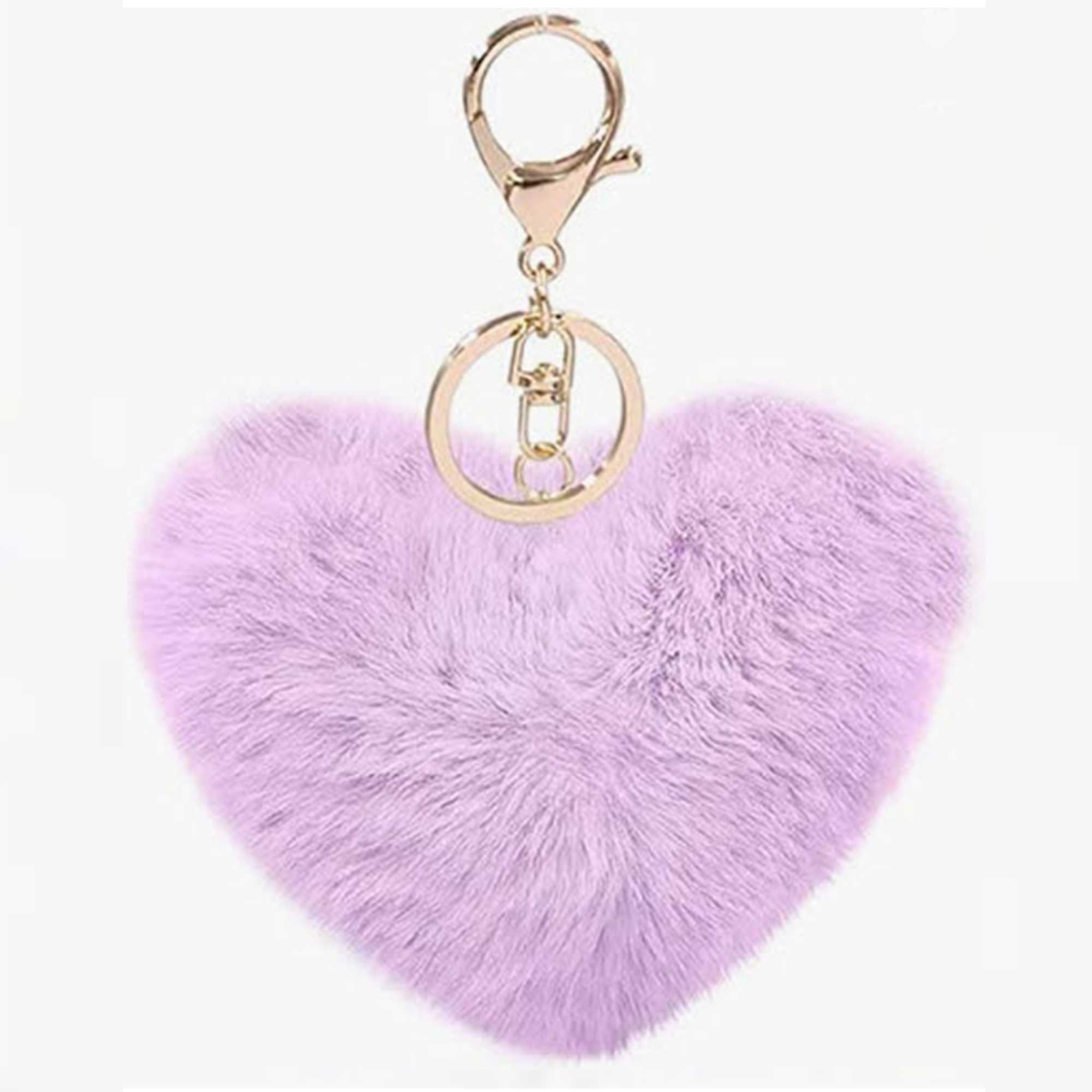 LavenderHeart Embrace Keychain