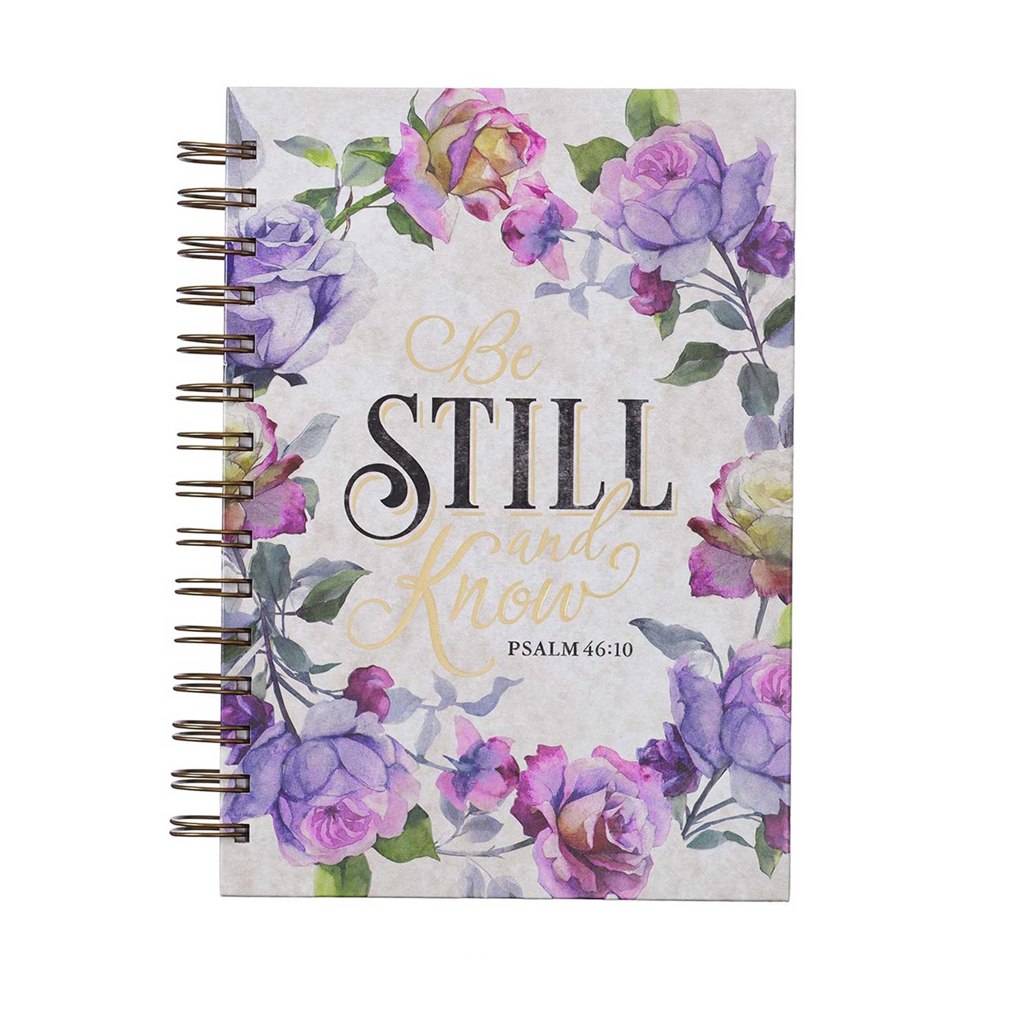 Peaceful Lavender 'Be Still and Know' Journal – Your Companion for Tranquil Reflection and Faithful Insight"