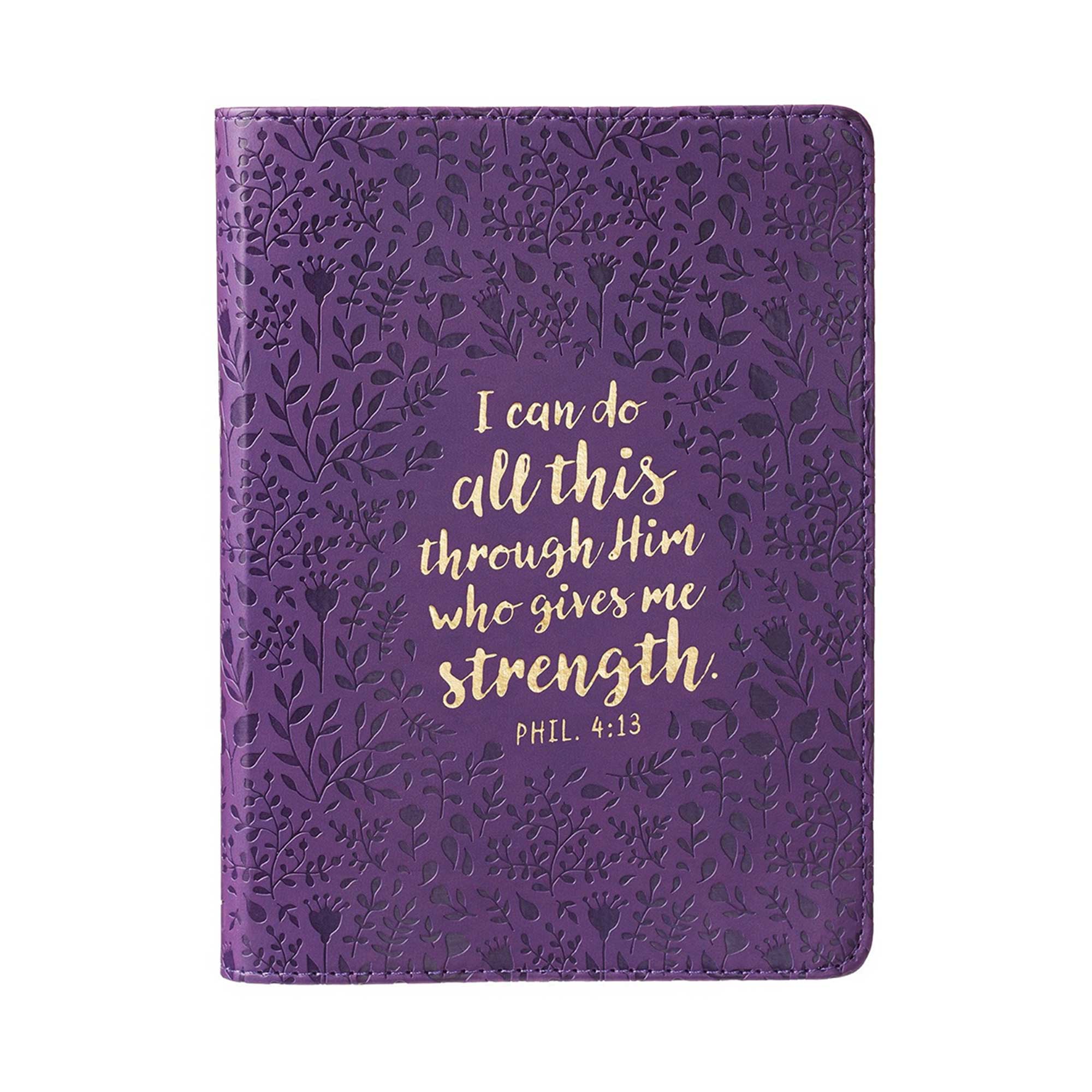 Lavender 'I Can Do All This Through Him' Journal - Your Companion for Empowered Faith