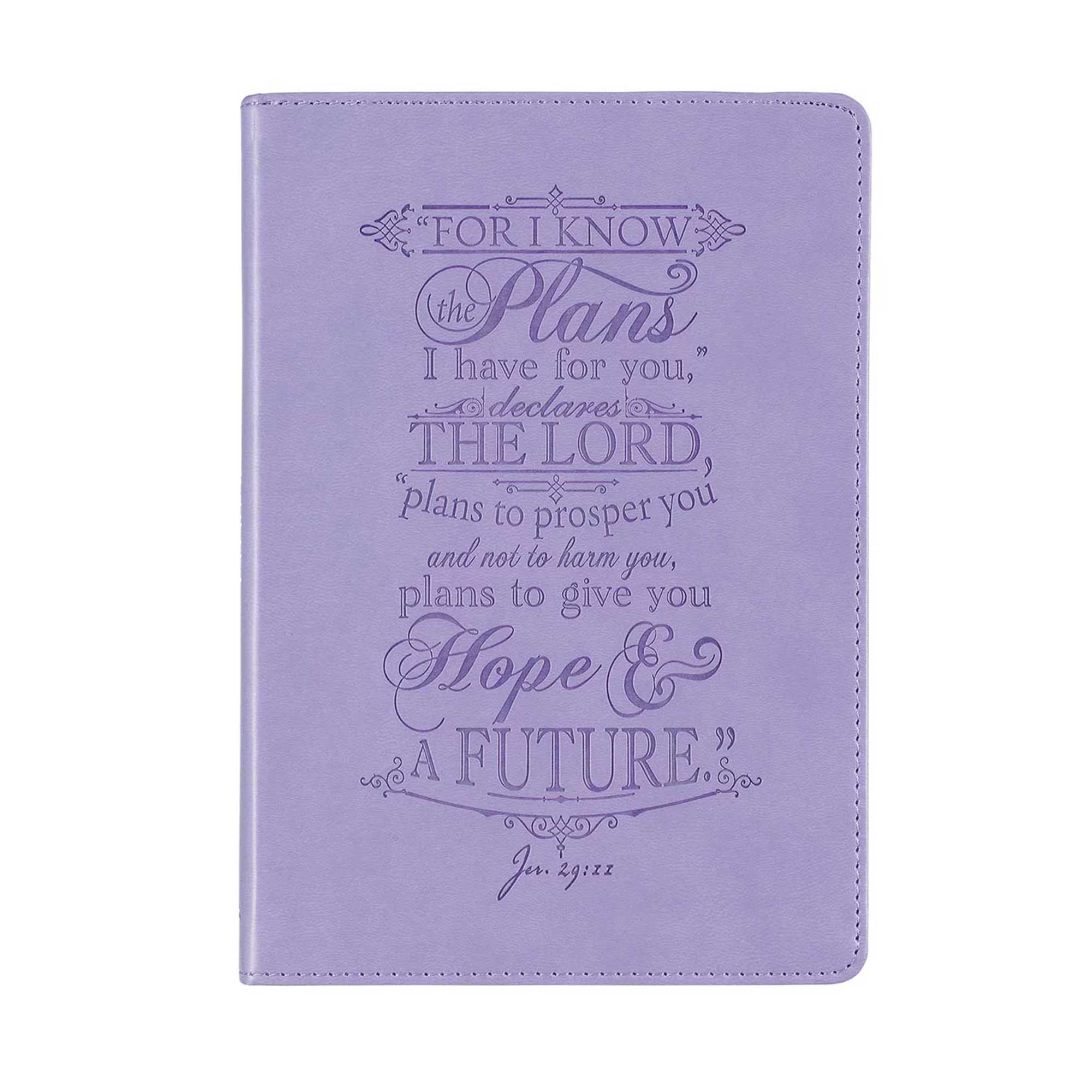 Lavender 'I Know The Plans' Inspirational Bible Verse Journal - Unleash Your Spirituality In Style