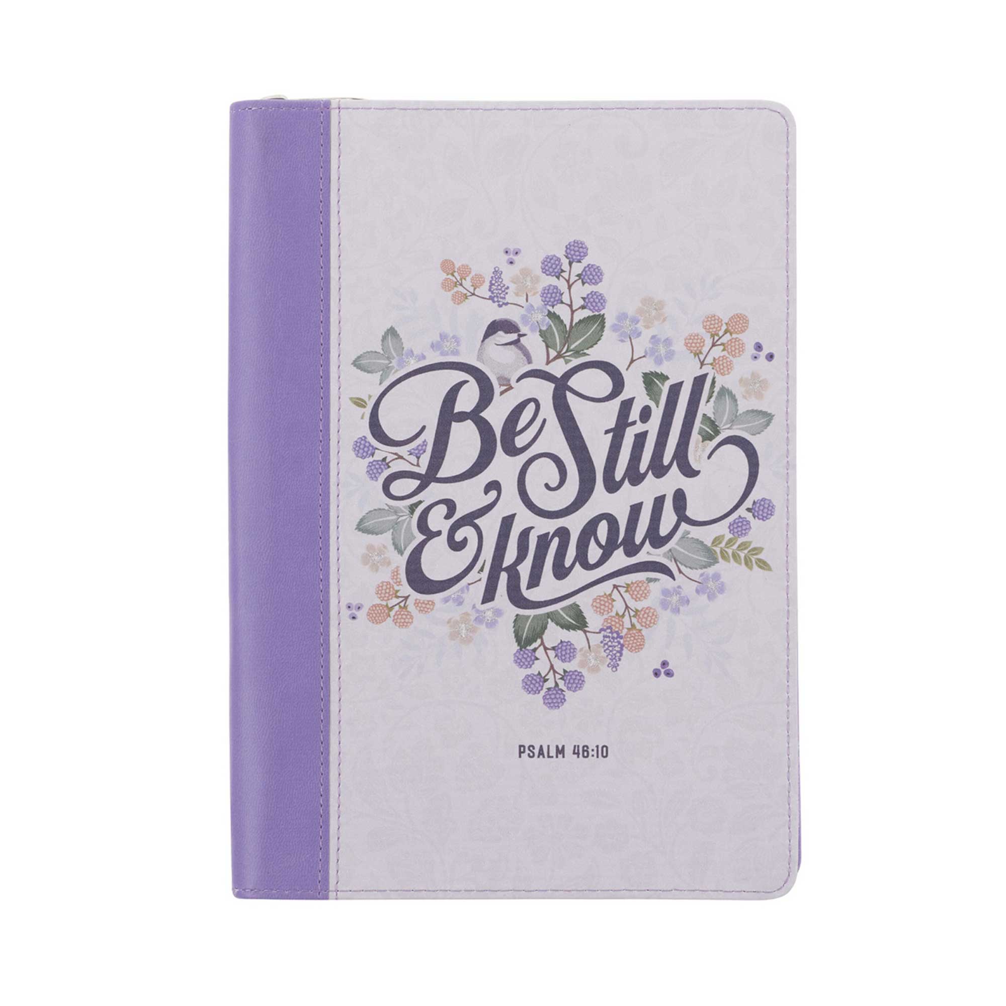 Serene Lavender 'Be Still & Know' Journal - Your Sanctuary for Peaceful Reflection