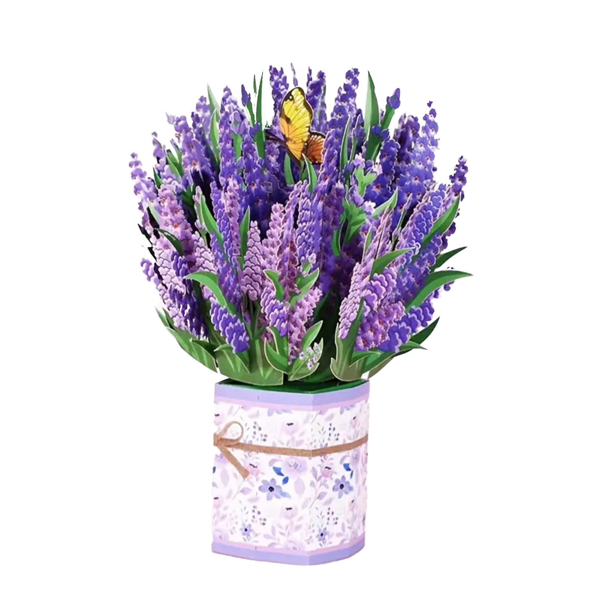 Exquisite Lavender Pop-up Card - A Unique and Memorable Way to Express Your Sentiments